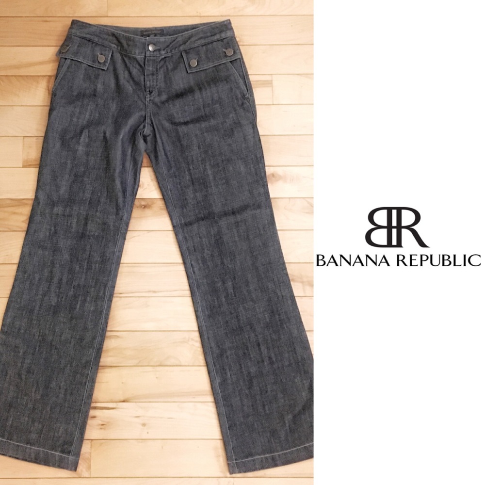 Banana Republic Retro Hipster Trouser Jeans Sz 6